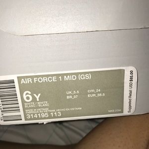 Air Force 1 Mid (GS)